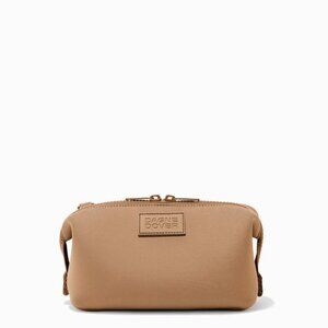 New Dagne Dover Hunter Neoprene Toiletry Bag in Small in Camel